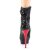 Pleaser BLONDIE-R-1009 Botín Plataforma Metalizado Negro Rojo EU-35 / US-5