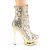 Pleaser BLONDIE-R-1009 Botín Plataforma Metalizado Dorado EU-37 / US-7