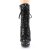 Pleaser BLONDIE-R-1020 Botín Plataforma Metalizado Negro Rojo EU-35 / US-5