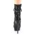 Pleaser BLONDIE-R-1020 Botín Plataforma Metalizado Negro Rojo EU-35 / US-5