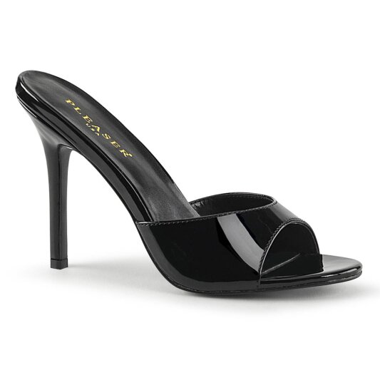 Pleaser CLASSIQUE-01 Zapato Abierto Charol Negro EU-35 / US-5
