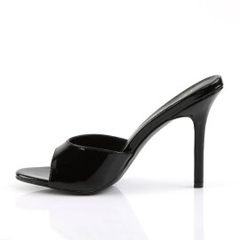 Pleaser CLASSIQUE-01 Zapato Abierto Charol Negro EU-35 / US-5
