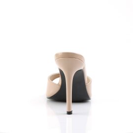 Pleaser CLASSIQUE-01 Zapato Abierto Charol Beige EU-35 / US-5