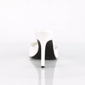 Pleaser CLASSIQUE-01 Zapato Abierto Blanco EU-37 / US-7