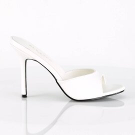 Pleaser CLASSIQUE-01 Zapato Abierto Blanco EU-37 / US-7