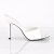 Pleaser CLASSIQUE-01 Zapato Abierto Blanco EU-37 / US-7