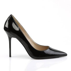 Pleaser CLASSIQUE-20 Tacones Charol Negro EU-36 / US-6