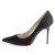 Pleaser CLASSIQUE-20 Tacones Negro Satin EU-44 / US-14