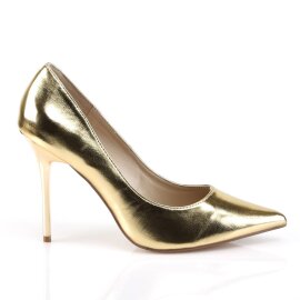 Pleaser CLASSIQUE-20 Tacones Metálico Dorado EU-36 / US-6