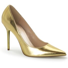 Pleaser CLASSIQUE-20 Tacones Metálico Dorado EU-37...