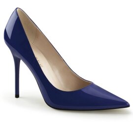 Pleaser CLASSIQUE-20 Tacones Charol Azul EU-38 / US-8