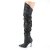 Pleaser CLASSIQUE-3011 Bota Alta Cuero Sintético Negro EU-37 / US-7