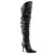 Pleaser CLASSIQUE-3011 Bota Alta Cuero Sintético Negro EU-38 / US-8