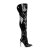 Pleaser COURTLY-3012 Bota Alta Charol Negro EU-37 / US-7