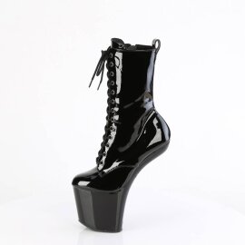 Pleaser CRAZE-1040 Botín Plataforma Charol Negro EU-43 / US-13