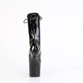Pleaser CRAZE-1040 Botín Plataforma Charol Negro EU-39 / US-9