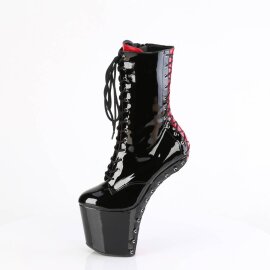 Pleaser CRAZE-1040FH Botín Plataforma Charol Negro EU-40 / US-10