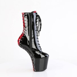 Pleaser CRAZE-1040FH Botín Plataforma Charol Negro EU-40 / US-10