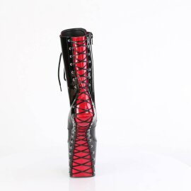Pleaser CRAZE-1040FH Botín Plataforma Charol Negro EU-38 / US-8