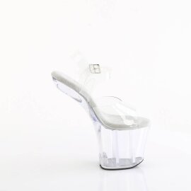 Pleaser CRAZE-808 Sandalia de Tacón Plataforma Transparente EU-43 / US-13