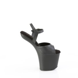 Pleaser CRAZE-809 Sandalia de Tacón Plataforma Cuero Sintético Negro EU-36 / US-6