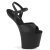 Pleaser CRAZE-809 Sandalia de Tacón Plataforma Cuero Sintético Negro EU-38 / US-8