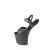Pleaser CRAZE-809 Sandalia de Tacón Plataforma Cuero Sintético Negro EU-38 / US-8
