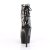Pleaser DELIGHT-1018SP Botín Plataforma Negro Multicolor EU-36 / US-6