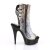 Pleaser DELIGHT-1018SP Botín Plataforma Negro Multicolor EU-37 / US-7