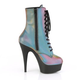 Pleaser DELIGHT-1020REFL Botín Plataforma Reflexión Multicolor EU-36 / US-6