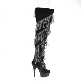 Pleaser DELIGHT-3065 Bota Alta Plataforma Negro EU-36 / US-6