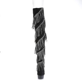 Pleaser DELIGHT-3065 Bota Alta Plataforma Negro EU-37 / US-7