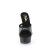 Pleaser DELIGHT-601-6RM Zapato Abierto Plataforma Ante Sintético Metalizado Negro EU-38 / US-8