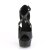 Pleaser DELIGHT-621 Sandalia de Tacón Plataforma Cuero Sintético Negro EU-36 / US-6