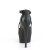 Pleaser DELIGHT-621 Sandalia de Tacón Plataforma Cuero Sintético Negro EU-38 / US-8