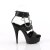 Pleaser DELIGHT-661 Sandalia de Tacón Plataforma Cuero Sintético Negro EU-35 / US-5