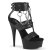Pleaser DELIGHT-661 Sandalia de Tacón Plataforma Cuero Sintético Negro EU-36 / US-6
