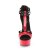 Pleaser DELIGHT-663 Sandalia de Tacón Plataforma Charol Rojo EU-41 / US-11