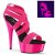 Pleaser DELIGHT-669UV Sandalia de Tacón Plataforma Rosa Claro Neón EU-36 / US-6
