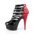 Pleaser DELIGHT-695 Sandalia de Tacón Plataforma Charol Negro EU-35 / US-5