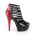 Pleaser DELIGHT-695 Sandalia de Tacón Plataforma Charol Negro EU-35 / US-5