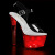 Pleaser DISCOLITE-708 Sandalia de Tacón Plataform Transparente Multicolor EU-35 / US-5