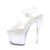 Pleaser DISCOLITE-708 Sandalia de Tacón Plataform Transparente Multicolor EU-35 / US-5