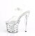 Pleaser DISCOLITE-708DOTS Sandalia de Tacón Plataforma Transparente Multicolor EU-36 / US-6