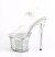 Pleaser DISCOLITE-708FLP Sandalia de Tacón Plataforma Transparente Multicolor EU-40 / US-10
