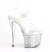 Pleaser DISCOLITE-708FLP Sandalia de Tacón Plataforma Transparente Multicolor EU-40 / US-10