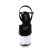 Pleaser DISCOLITE-709 Sandalia de Tacón Plataform Charol Negro Multicolor EU-40 / US-10