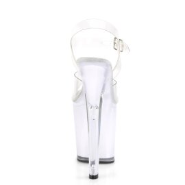 Pleaser DISCOLITE-808 Sandalia de Tacón Plataform Transparente Multicolor EU-35 / US-5