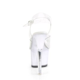 Pleaser ECHOLITE-708 Sandalia de Tacón Plataform Transparente Multicolor EU-35 / US-5