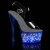 Pleaser ECHOLITE-708 Sandalia de Tacón Plataform Transparente Multicolor EU-35 / US-5